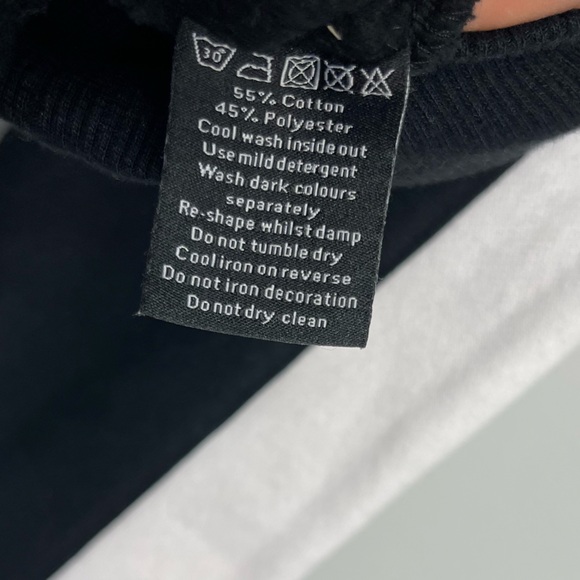 Alphalete Black Stripe Hoodie Pullover Hoodie Sweatshirt Athleisure Gym Men’s S - Picture 11 of 15